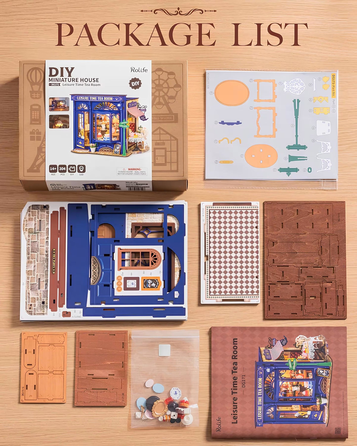 Leisure Time Tea Room DIY Miniature Kit